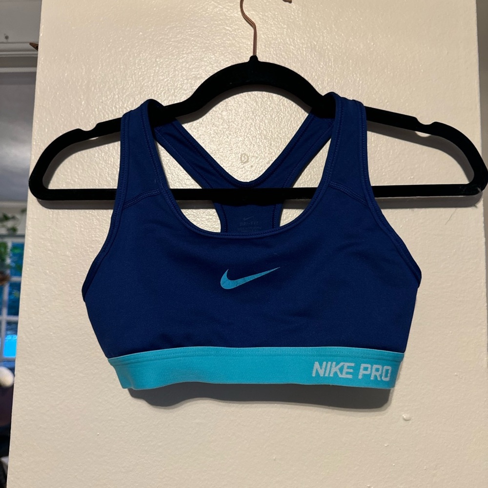 NIKE PRO Blue/Aqua Sports Bra size XS